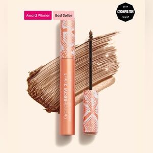 NIB Grande Cosmetics GrandeBROW 2-In-1 Tinted Brow Gel + Brow Enhancing Serum